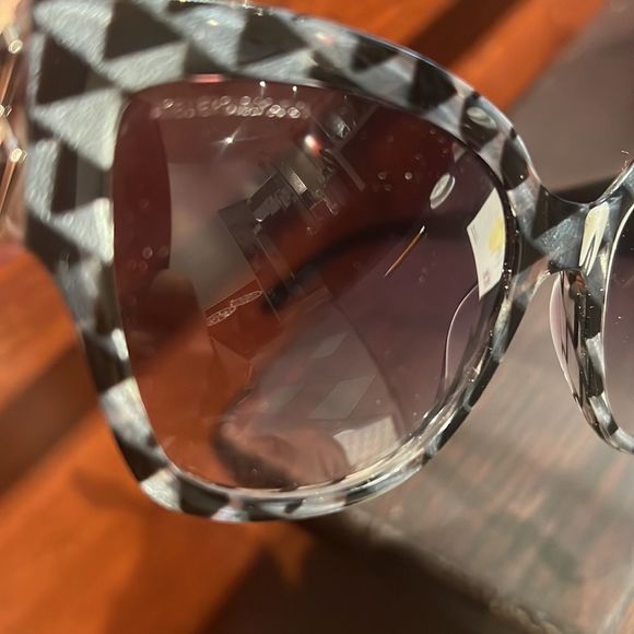 Atelier Swarovski Sunglasses Women Black Havana Grey Gradient Crystal Side Arms main image 7